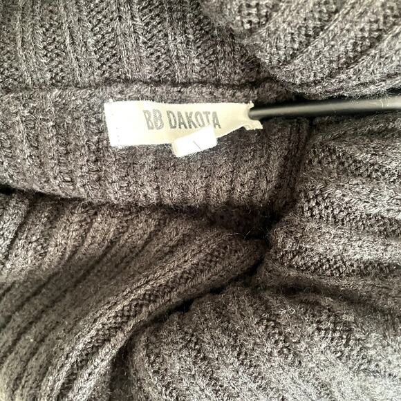 BB Dakota Cowl Neck Black Sleeveless Sweater Dress Sz S - Picture 5 of 7